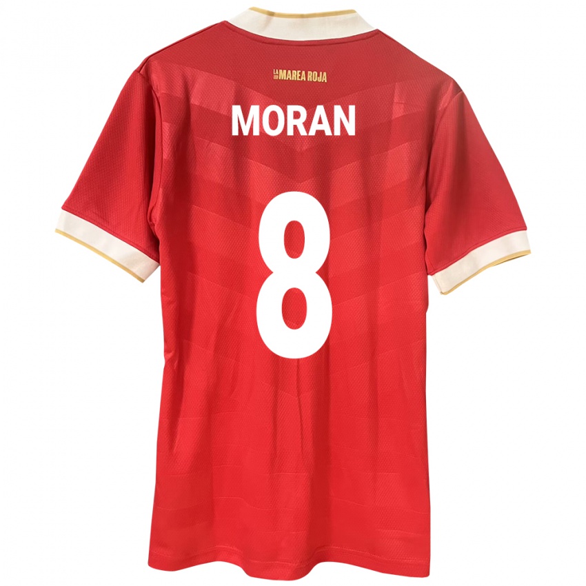 Heren Panama Martín Morán #8 Rood Thuisshirt Thuistenue 24-26 T-Shirt