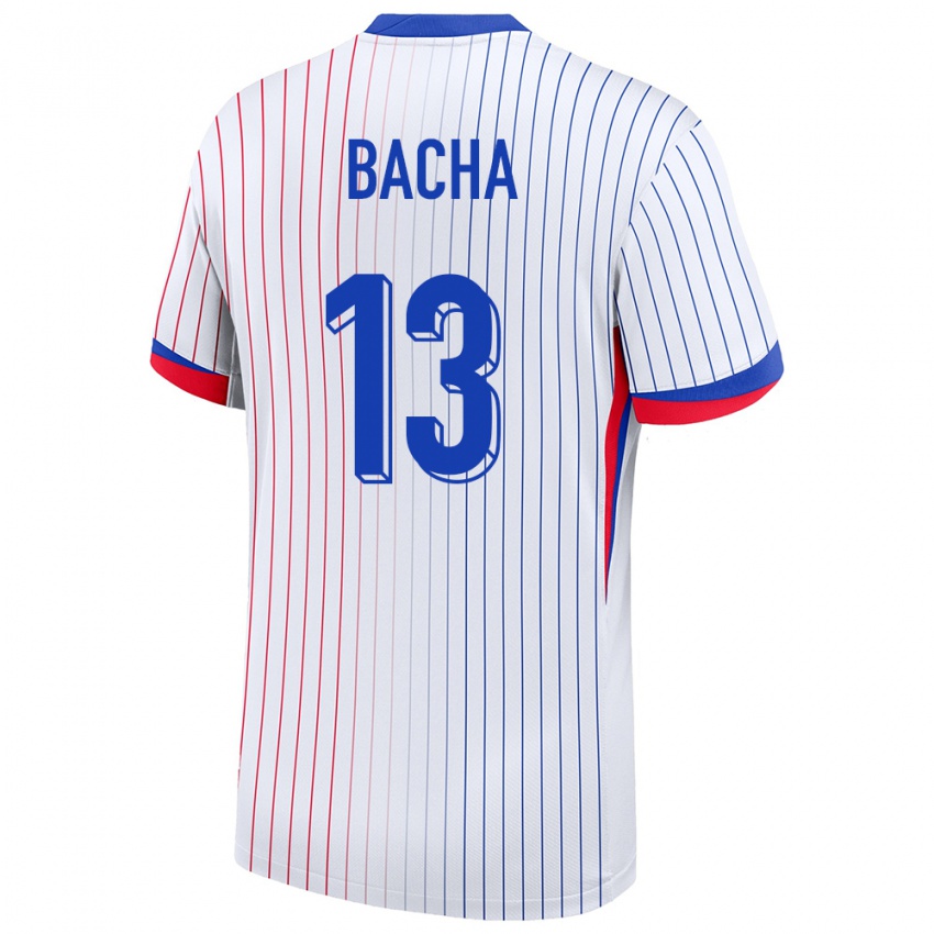 Heren Frankrijk Selma Bacha #13 Wit Uitshirt Uittenue 24-26 T-Shirt