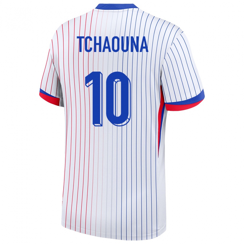 Heren Frankrijk Loum Tchaouna #10 Wit Uitshirt Uittenue 24-26 T-Shirt