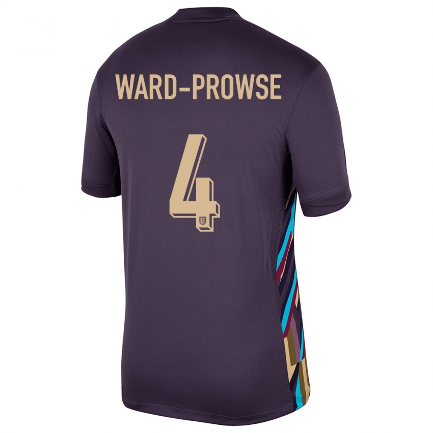 Heren Engeland James Ward-Prowse #4 Donkere Rozijn Uitshirt Uittenue 24-26 T-Shirt