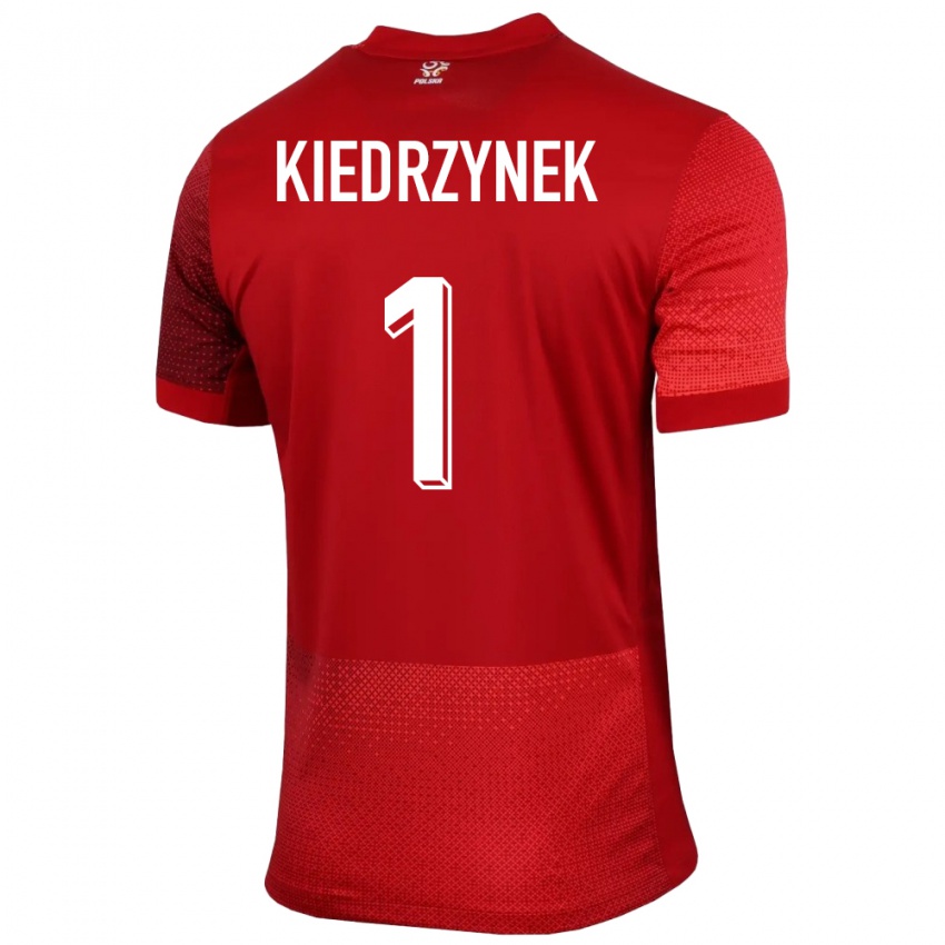 Heren Polen Katarzyna Kiedrzynek #1 Rood Uitshirt Uittenue 24-26 T-Shirt