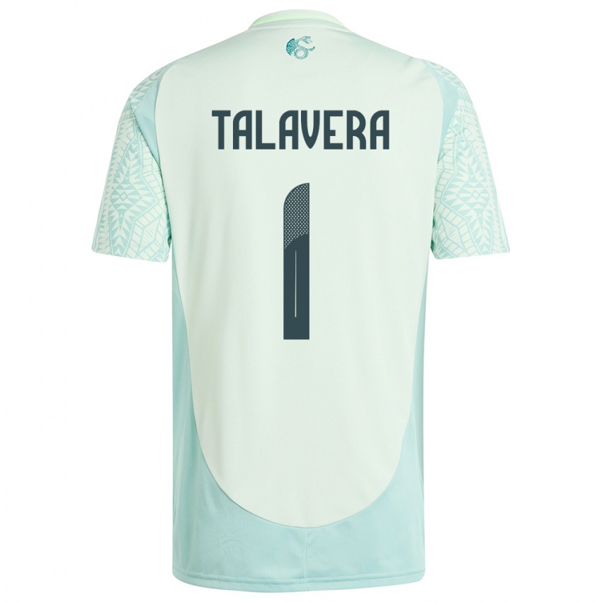 Heren Mexico Alfredo Talavera #1 Linnen Groen Uitshirt Uittenue 24-26 T-Shirt