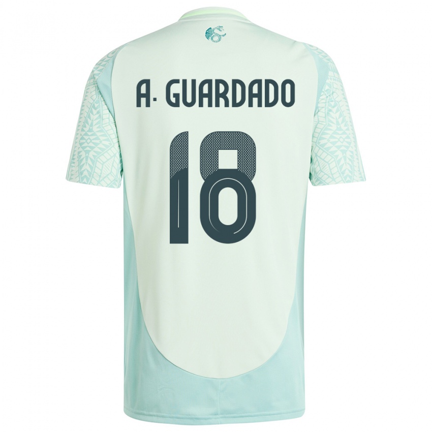 Heren Mexico Andres Guardado #18 Linnen Groen Uitshirt Uittenue 24-26 T-Shirt