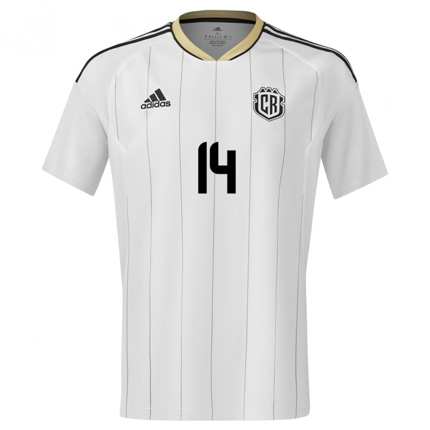 Heren Costa Rica Timothy Arias #14 Wit Uitshirt Uittenue 24-26 T-Shirt