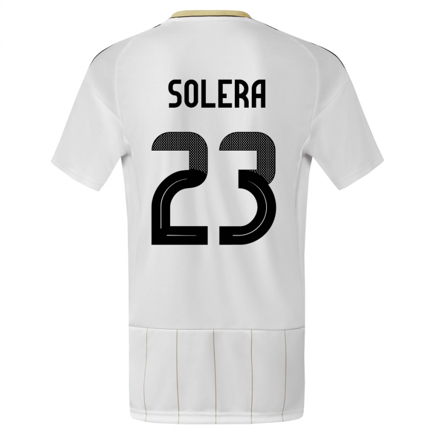 Heren Costa Rica Daniela Solera #23 Wit Uitshirt Uittenue 24-26 T-Shirt