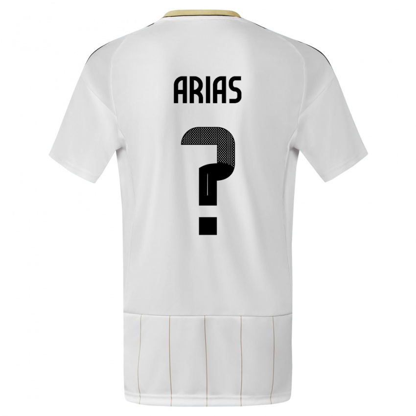 Heren Costa Rica Jose Arias #0 Wit Uitshirt Uittenue 24-26 T-Shirt