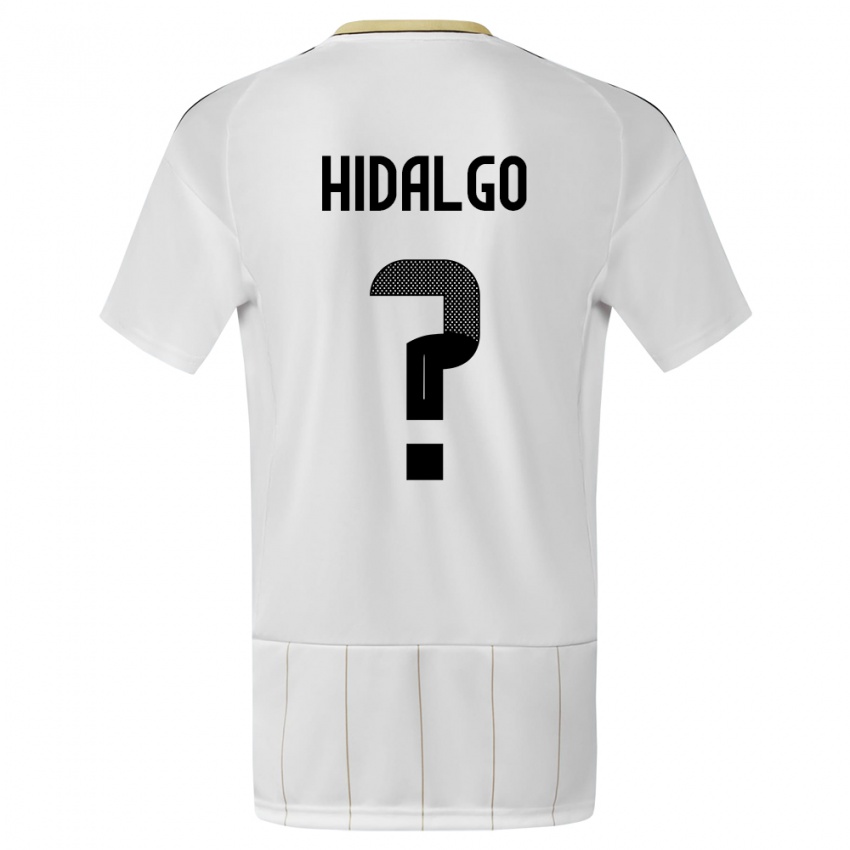 Heren Costa Rica Pablo Hidalgo #0 Wit Uitshirt Uittenue 24-26 T-Shirt