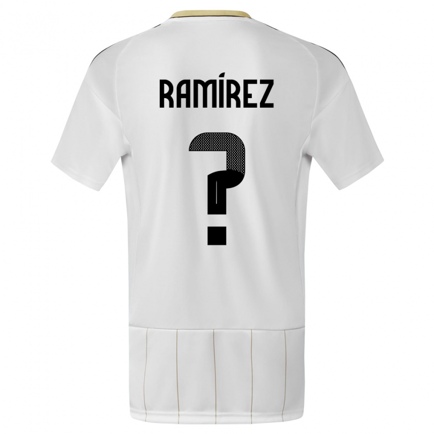 Heren Costa Rica Walter Ramirez #0 Wit Uitshirt Uittenue 24-26 T-Shirt