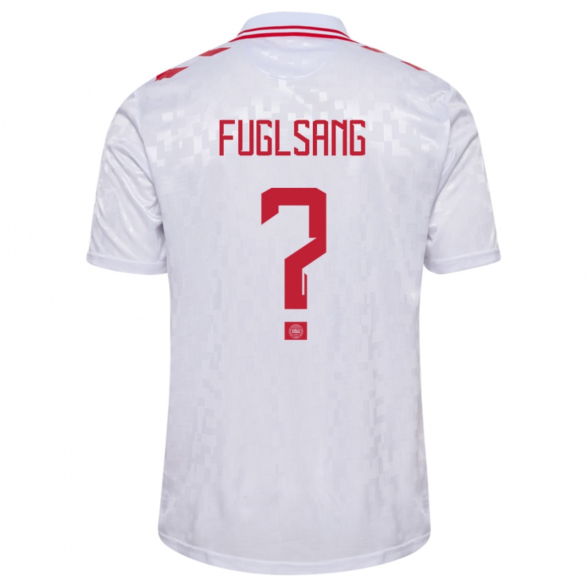 Heren Denemarken Adam Fuglsang #0 Wit Uitshirt Uittenue 24-26 T-Shirt