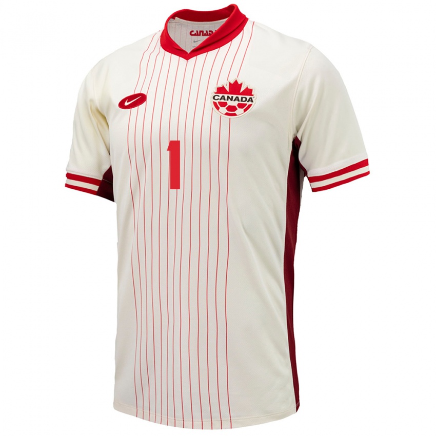 Heren Canada Dayne St Clair #1 Wit Uitshirt Uittenue 24-26 T-Shirt