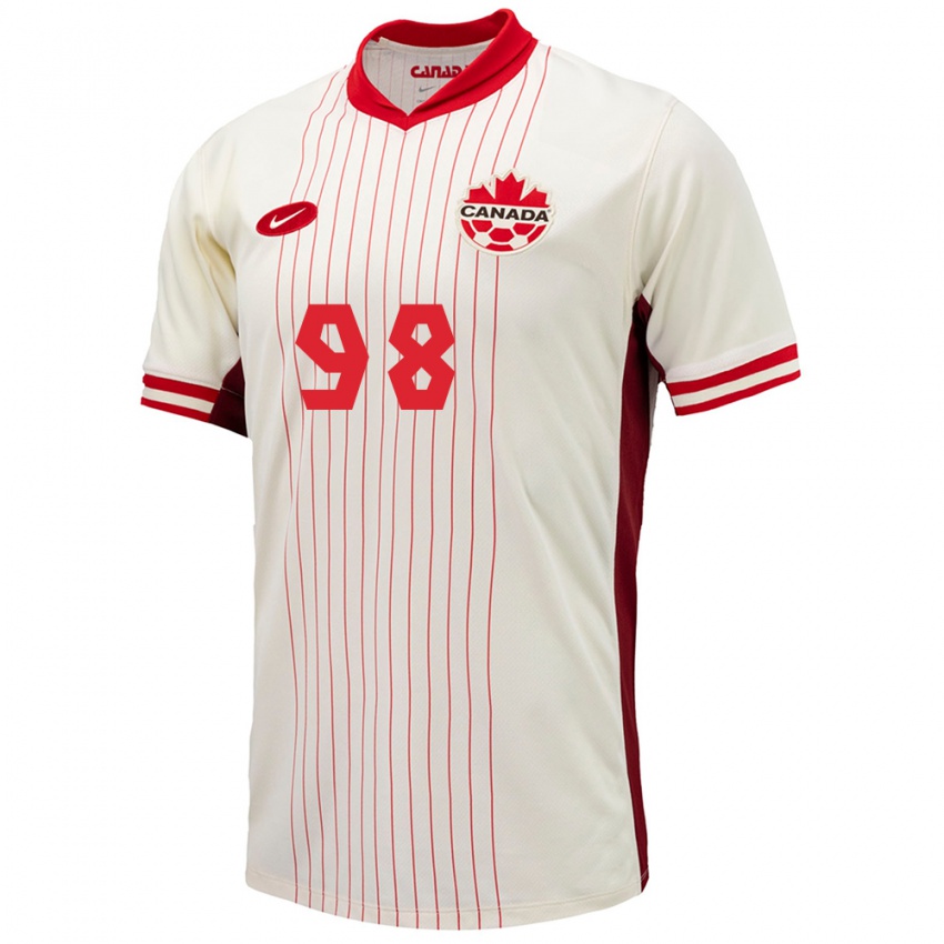 Heren Canada Olivia Smith #98 Wit Uitshirt Uittenue 24-26 T-Shirt