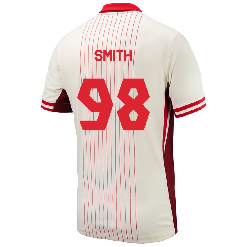 Heren Canada Olivia Smith #98 Wit Uitshirt Uittenue 24-26 T-Shirt