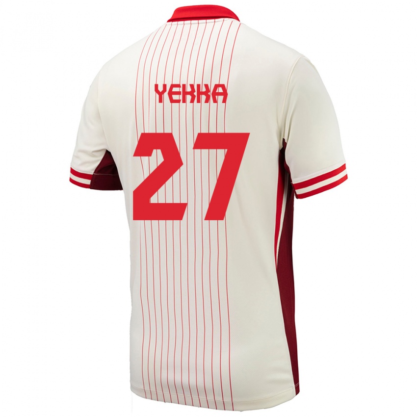 Heren Canada Sura Yekka #27 Wit Uitshirt Uittenue 24-26 T-Shirt