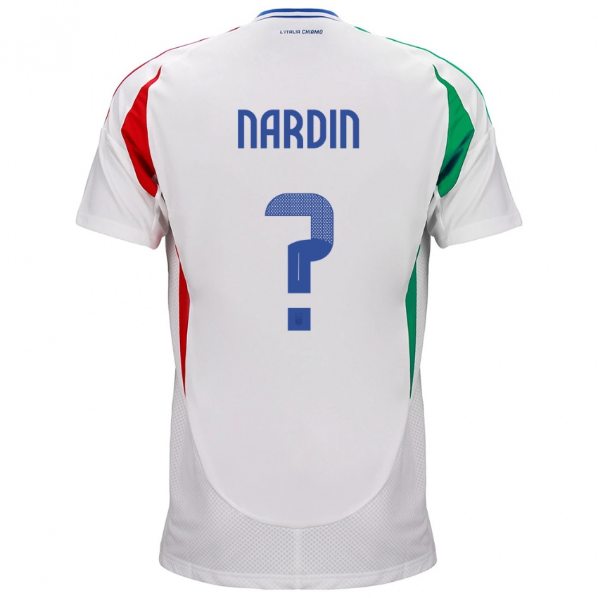 Heren Italië Federico Nardin #0 Wit Uitshirt Uittenue 24-26 T-Shirt