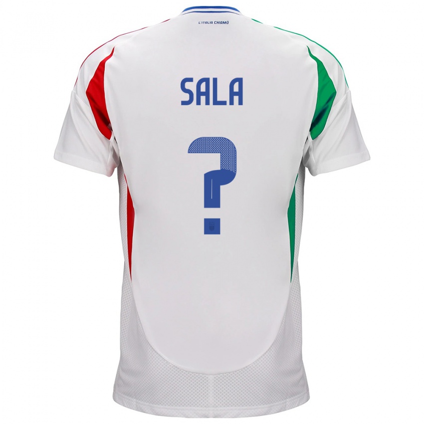 Heren Italië Emanuele Sala #0 Wit Uitshirt Uittenue 24-26 T-Shirt