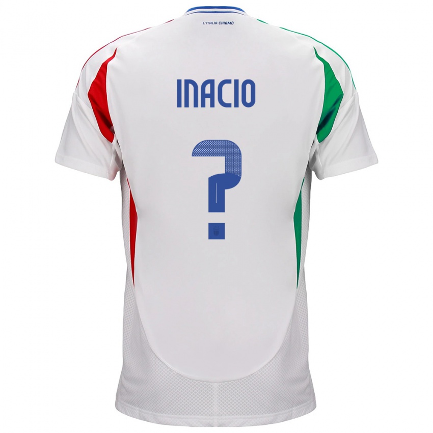 Heren Italië Samuele Inacio #0 Wit Uitshirt Uittenue 24-26 T-Shirt