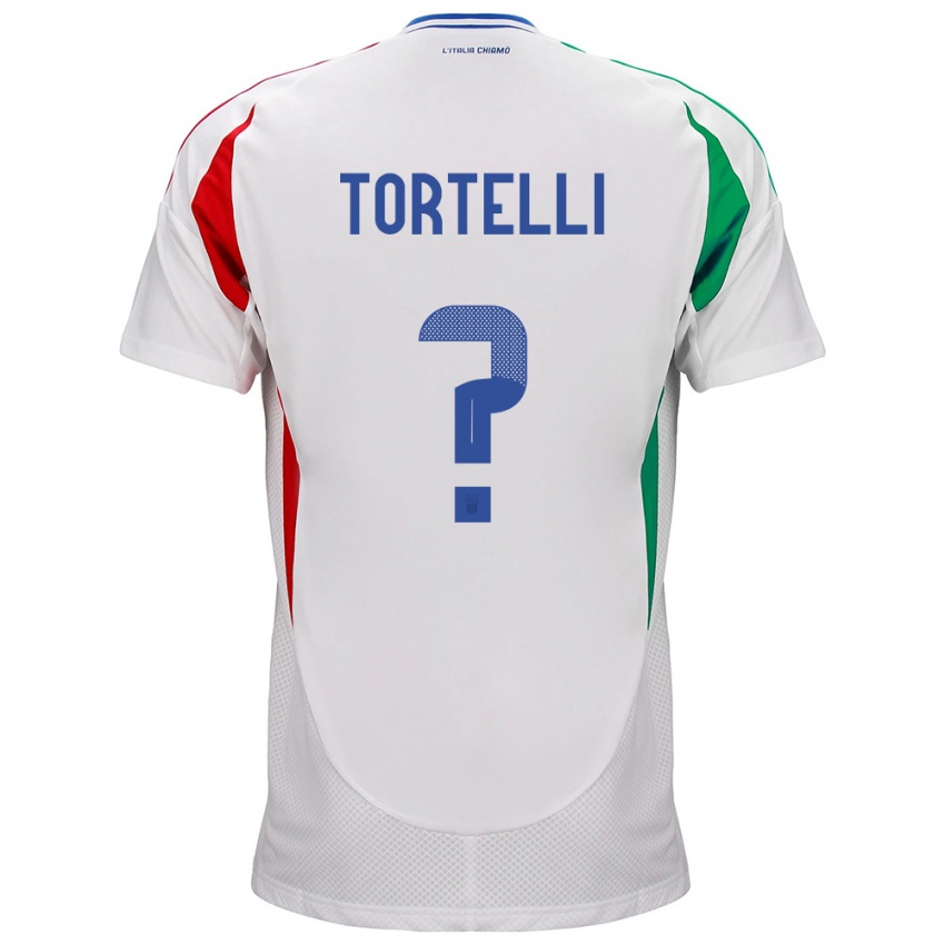 Heren Italië Alice Tortelli #0 Wit Uitshirt Uittenue 24-26 T-Shirt