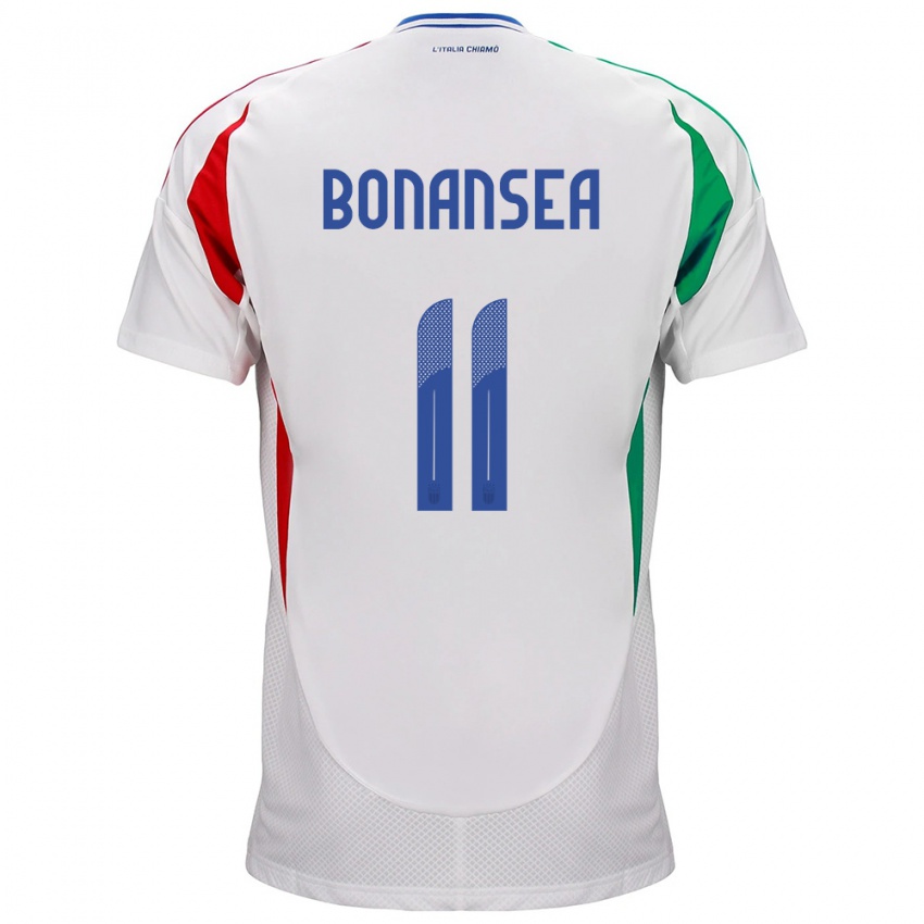 Heren Italië Barbara Bonansea #11 Wit Uitshirt Uittenue 24-26 T-Shirt