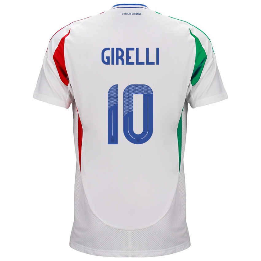 Heren Italië Cristiana Girelli #10 Wit Uitshirt Uittenue 24-26 T-Shirt