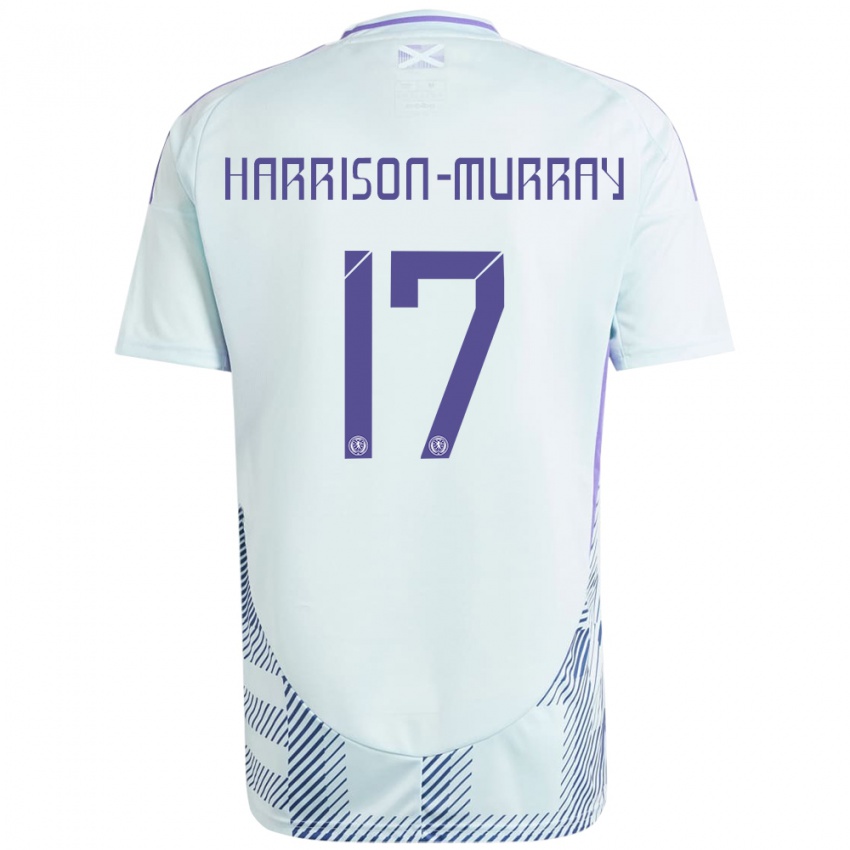 Heren Schotland Christie Harrison-Murray #17 Licht Mintblauw Uitshirt Uittenue 24-26 T-Shirt