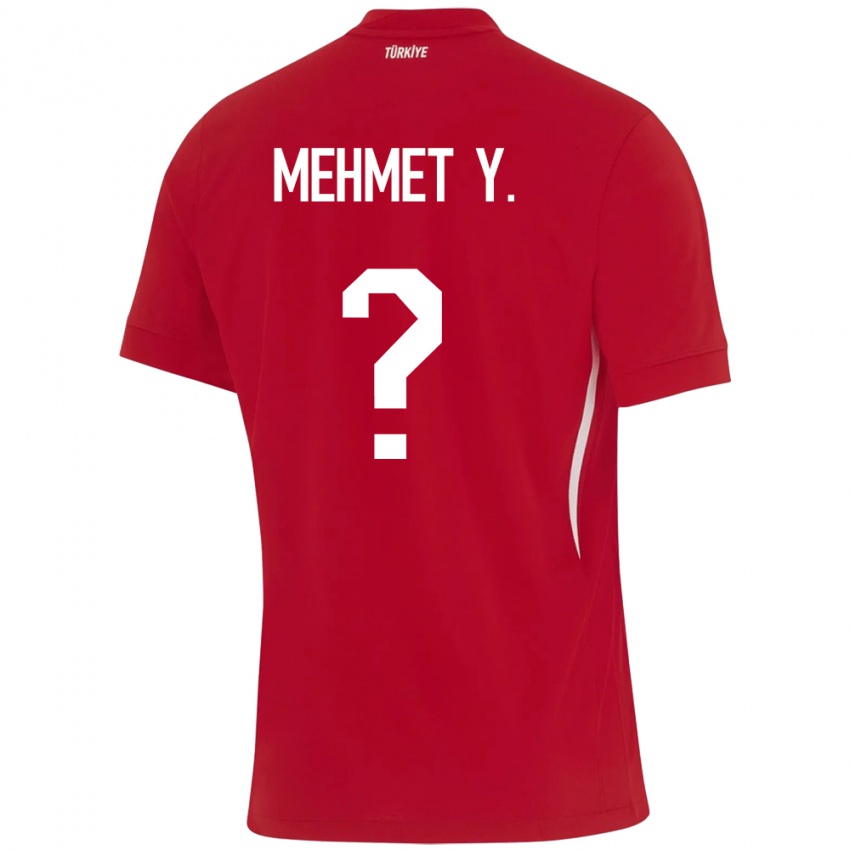 Heren Turkije Mehmet Yildirim #0 Rood Uitshirt Uittenue 24-26 T-Shirt