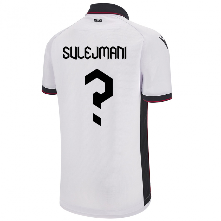 Heren Albanië Muhadin Sulejmani #0 Wit Uitshirt Uittenue 24-26 T-Shirt