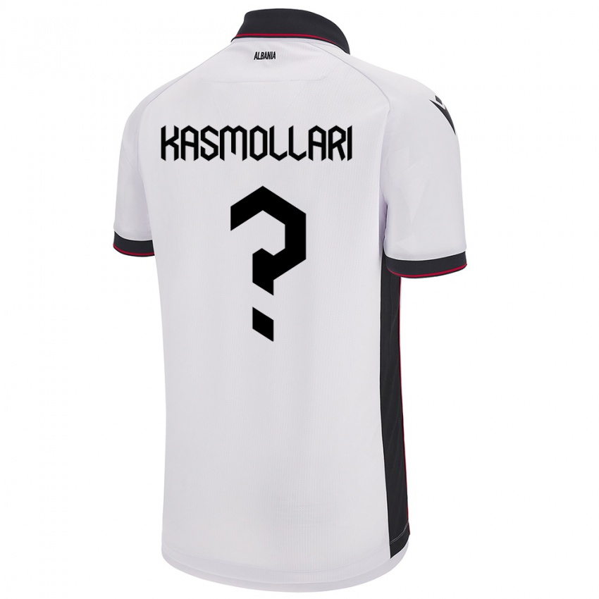 Heren Albanië Oresti Kasmollari #0 Wit Uitshirt Uittenue 24-26 T-Shirt