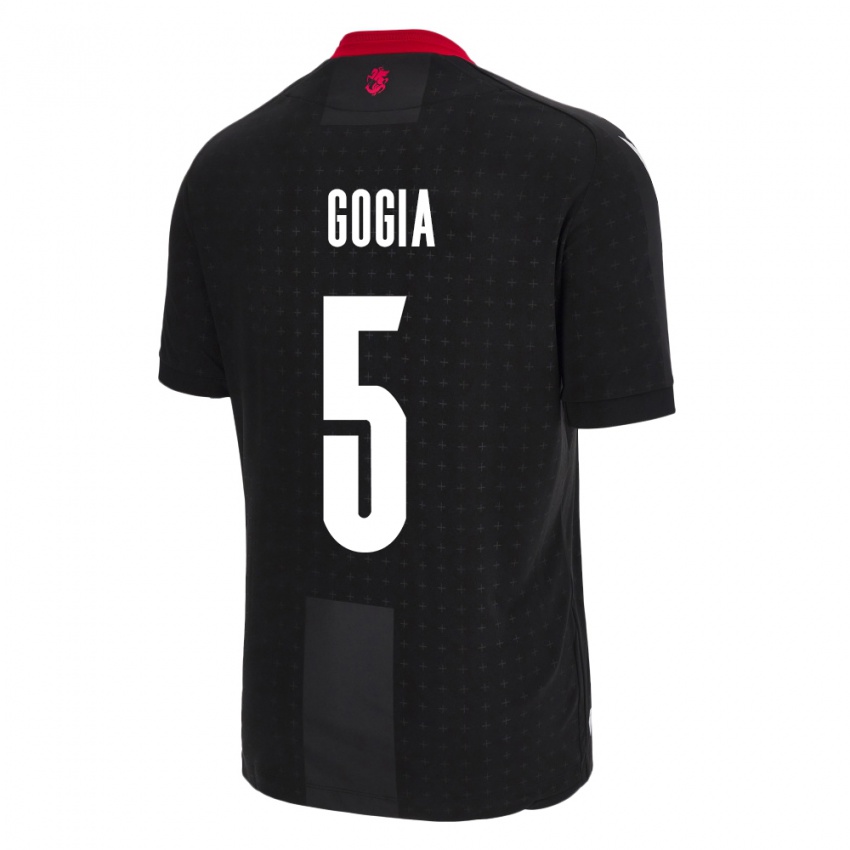 Heren Georgia Gigi Gogia #5 Zwart Uitshirt Uittenue 24-26 T-Shirt