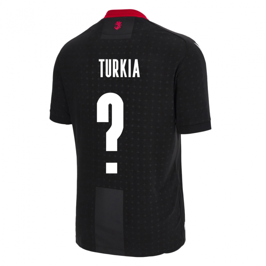 Heren Georgia Aleksandre Turkia #0 Zwart Uitshirt Uittenue 24-26 T-Shirt