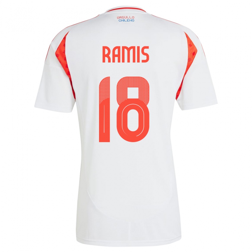 Heren Chili Oliver Ramis #18 Wit Uitshirt Uittenue 24-26 T-Shirt