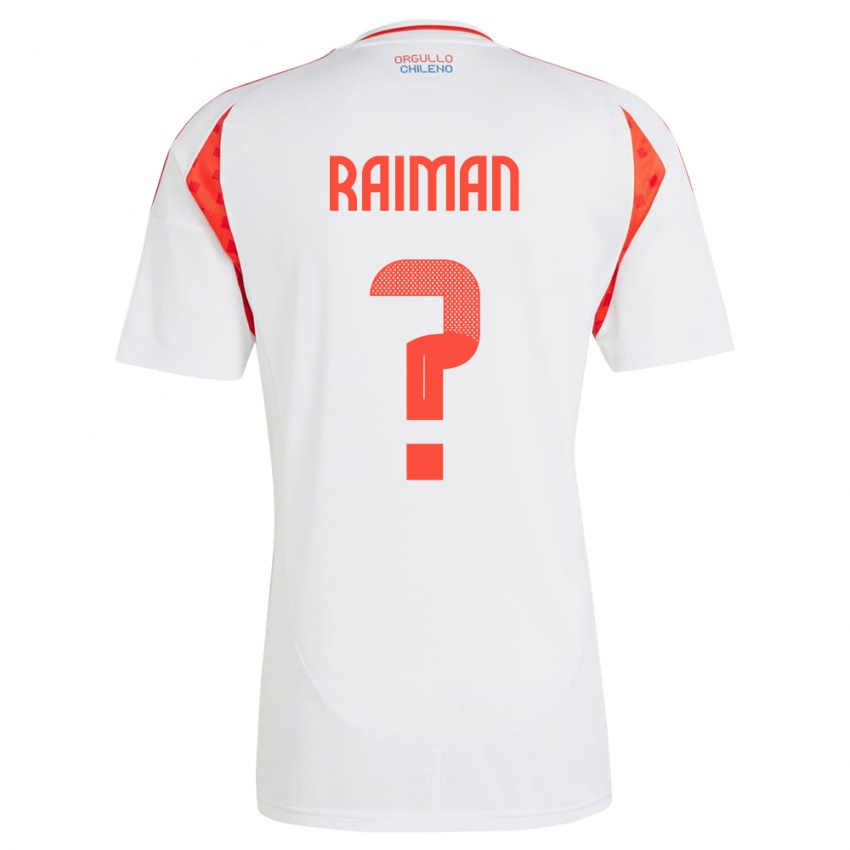 Heren Chili Nicolás Raimán #0 Wit Uitshirt Uittenue 24-26 T-Shirt