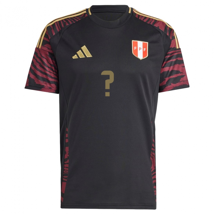 Heren Peru César Bautista #0 Zwart Uitshirt Uittenue 24-26 T-Shirt