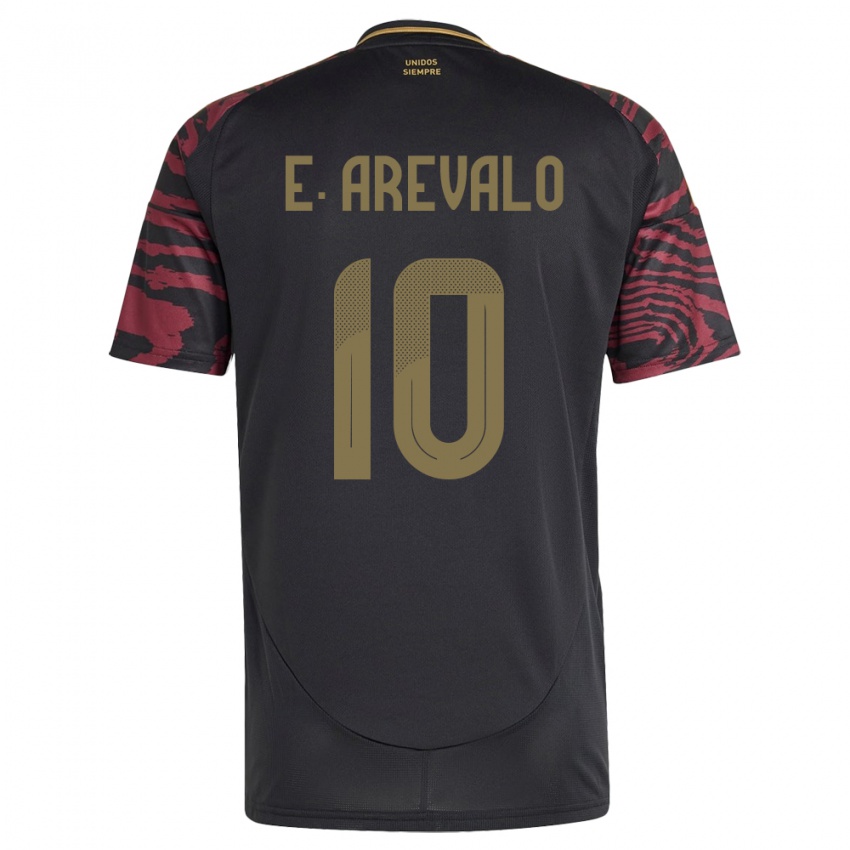 Heren Peru Emily Arévalo #10 Zwart Uitshirt Uittenue 24-26 T-Shirt