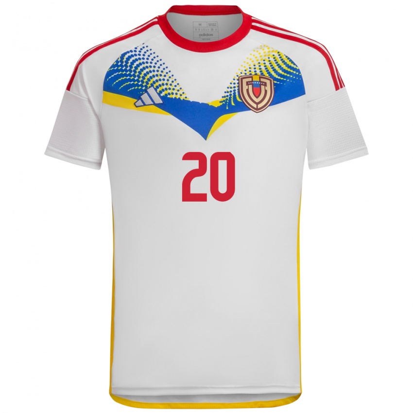 Heren Venezuela Anderson Contreras #20 Wit Uitshirt Uittenue 24-26 T-Shirt