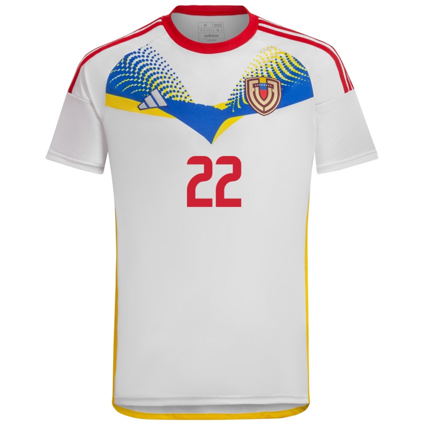 Heren Venezuela Manuel Sulbarán #22 Wit Uitshirt Uittenue 24-26 T-Shirt