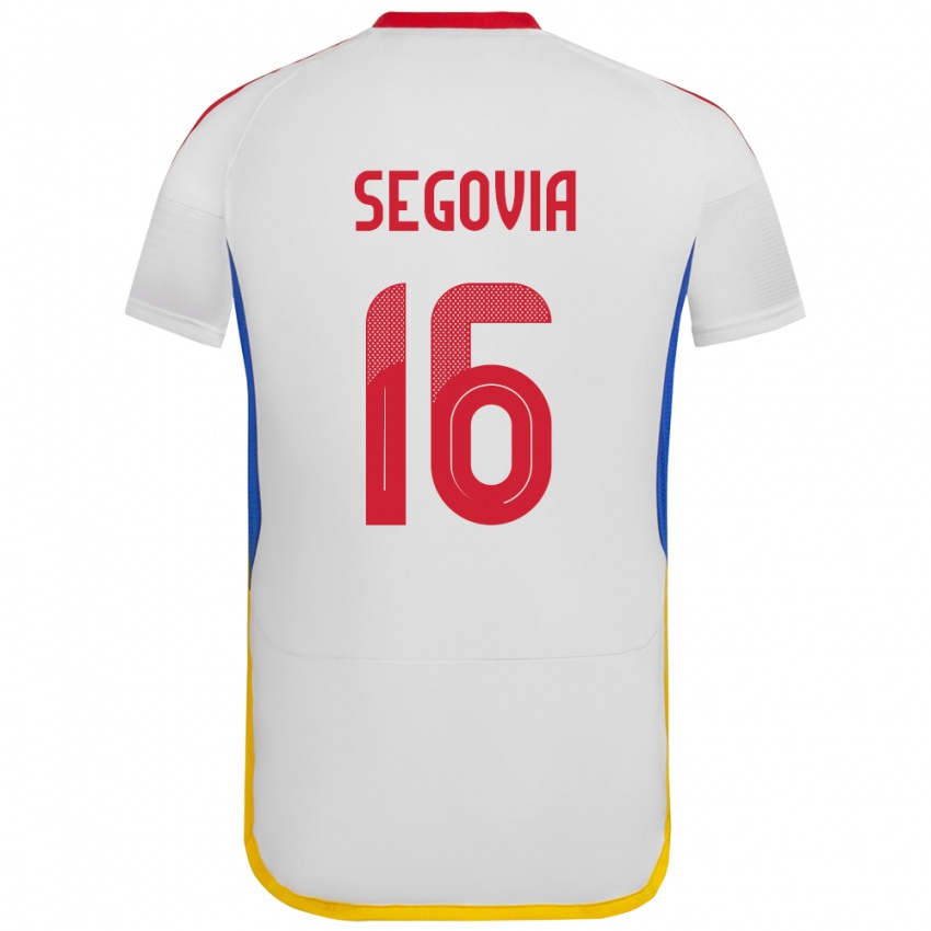 Heren Venezuela Telasco Segovia #16 Wit Uitshirt Uittenue 24-26 T-Shirt