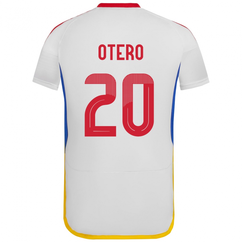 Heren Venezuela Rómulo Otero #20 Wit Uitshirt Uittenue 24-26 T-Shirt