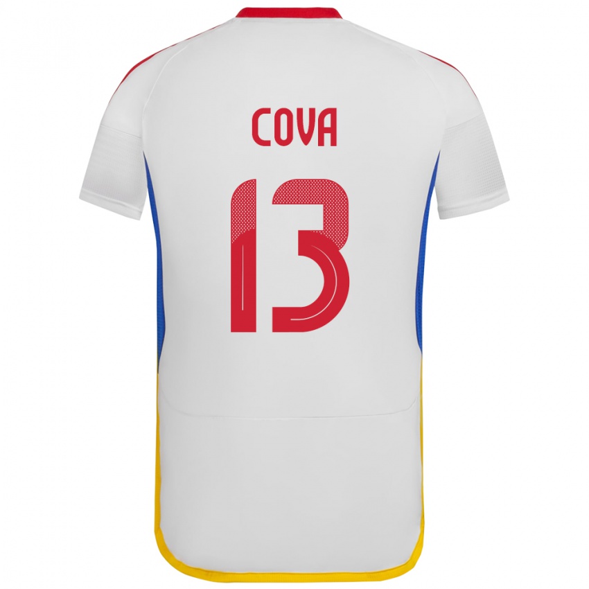 Heren Venezuela Alejandro Cova #13 Wit Uitshirt Uittenue 24-26 T-Shirt