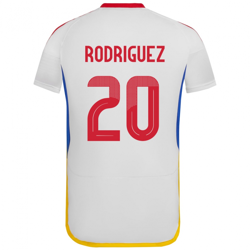Heren Venezuela Dayana Rodríguez #20 Wit Uitshirt Uittenue 24-26 T-Shirt