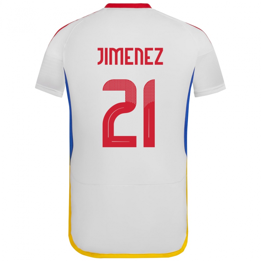 Heren Venezuela Marianyela Jiménez #21 Wit Uitshirt Uittenue 24-26 T-Shirt