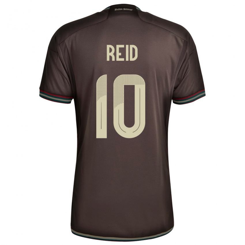 Heren Jamaica Bobby De Cordova-Reid #10 Nachtbruin Uitshirt Uittenue 24-26 T-Shirt