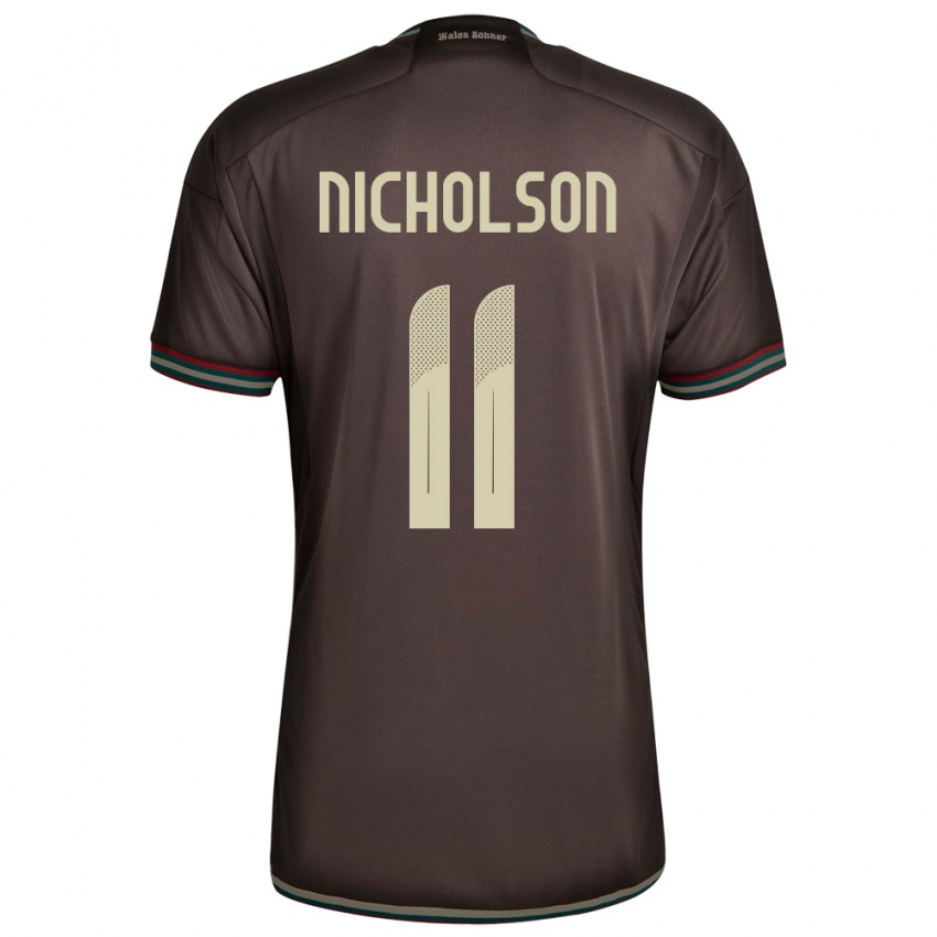 Heren Jamaica Shamar Nicholson #11 Nachtbruin Uitshirt Uittenue 24-26 T-Shirt