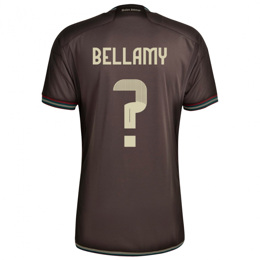 Heren Jamaica Sydney Bellamy #0 Nachtbruin Uitshirt Uittenue 24-26 T-Shirt