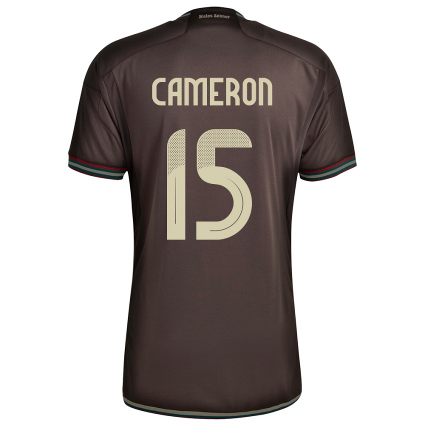 Heren Jamaica Tiffany Cameron #15 Nachtbruin Uitshirt Uittenue 24-26 T-Shirt