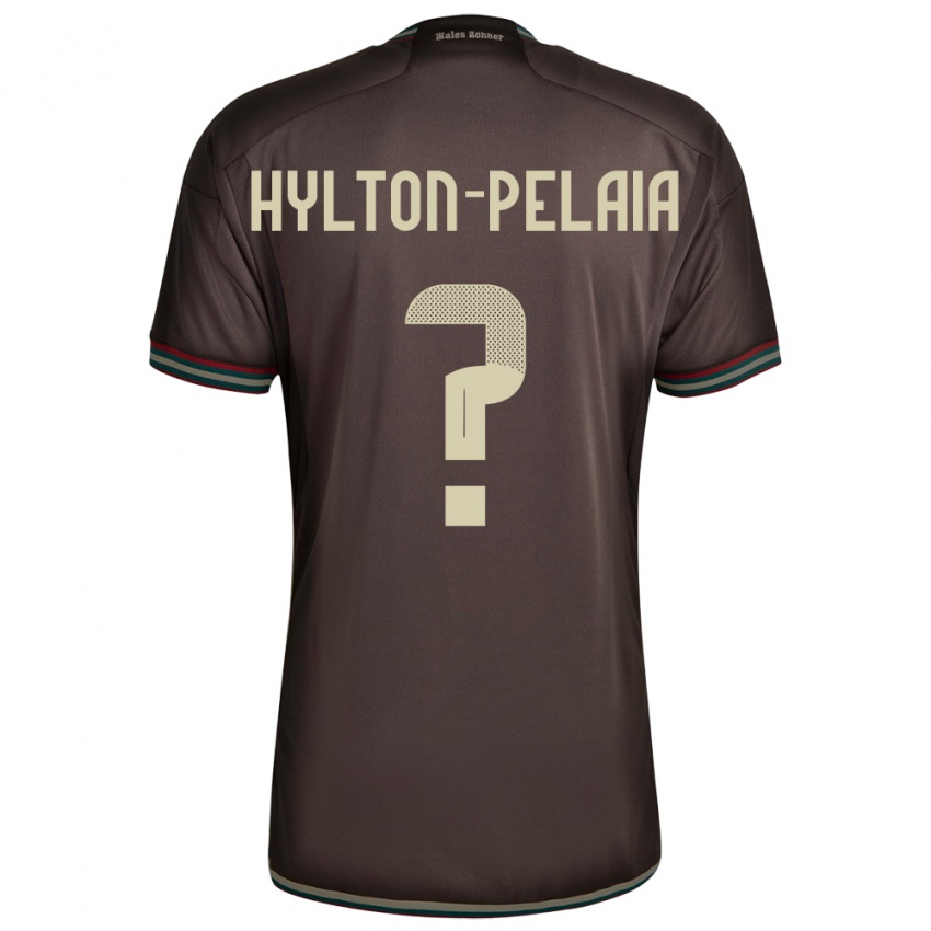 Heren Jamaica Jayda Hylton-Pelaia #0 Nachtbruin Uitshirt Uittenue 24-26 T-Shirt