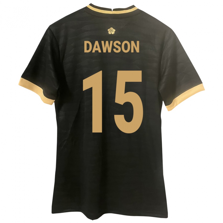 Heren Panama Didier Dawson #15 Zwart Uitshirt Uittenue 24-26 T-Shirt
