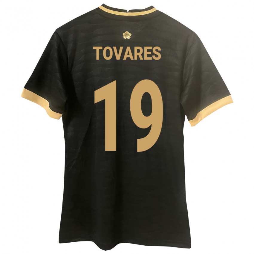 Heren Panama Kahir Tovares #19 Zwart Uitshirt Uittenue 24-26 T-Shirt