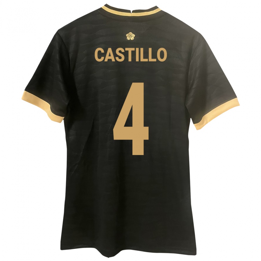 Heren Panama Katherine Castillo #4 Zwart Uitshirt Uittenue 24-26 T-Shirt