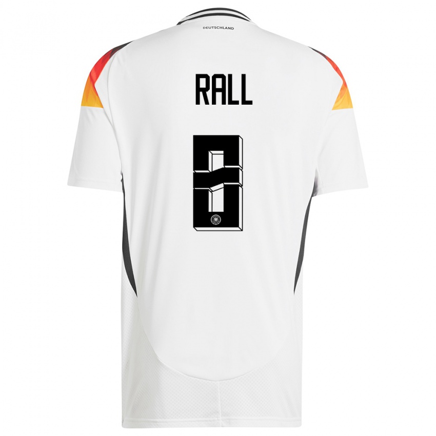 Dames Duitsland Maximiliane Rall #8 Wit Thuisshirt Thuistenue 24-26 T-Shirt