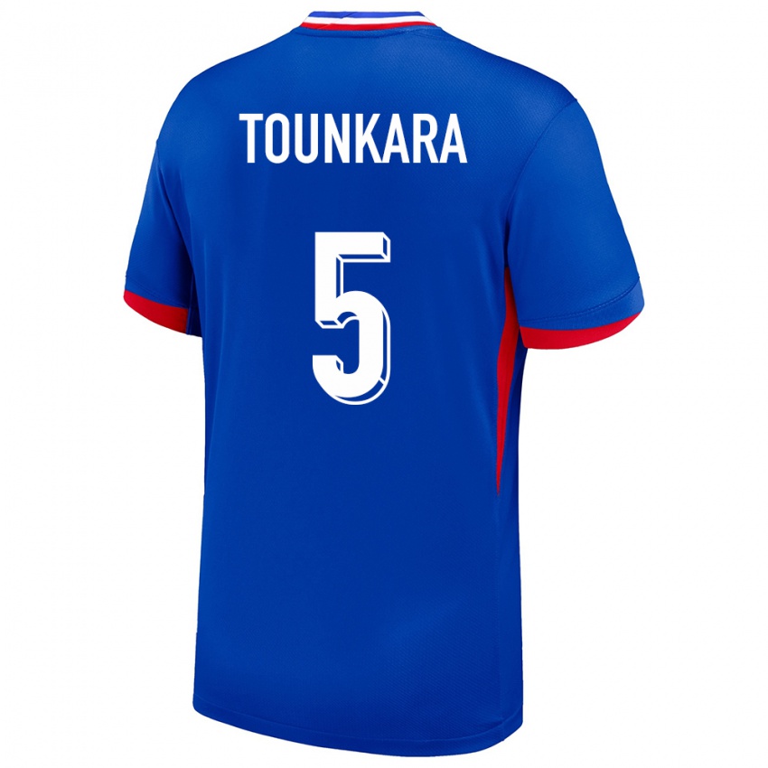 Dames Frankrijk Aissatou Tounkara #5 Blauw Thuisshirt Thuistenue 24-26 T-Shirt